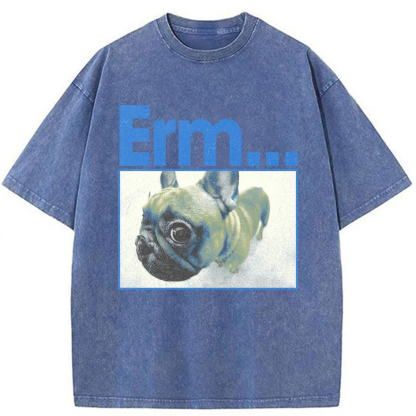 Tokyoviva Funny Dog Graphic Washed T-shirt