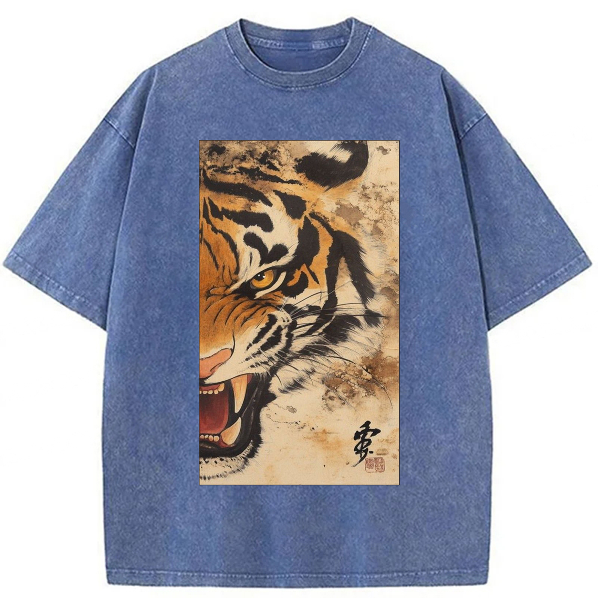 Tokyoviva Tiger Howling Washed T-shirt
