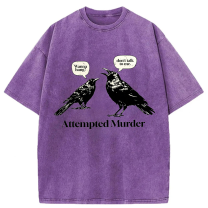 Tokyoviva Murdering Crows Washed T-shirt