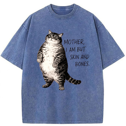 Tokyoviva Overweight Cat And Its Doting Owner Washed T-shirt