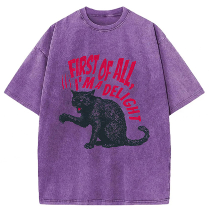 Tokyoviva Pistachio Cat Washed T-shirt