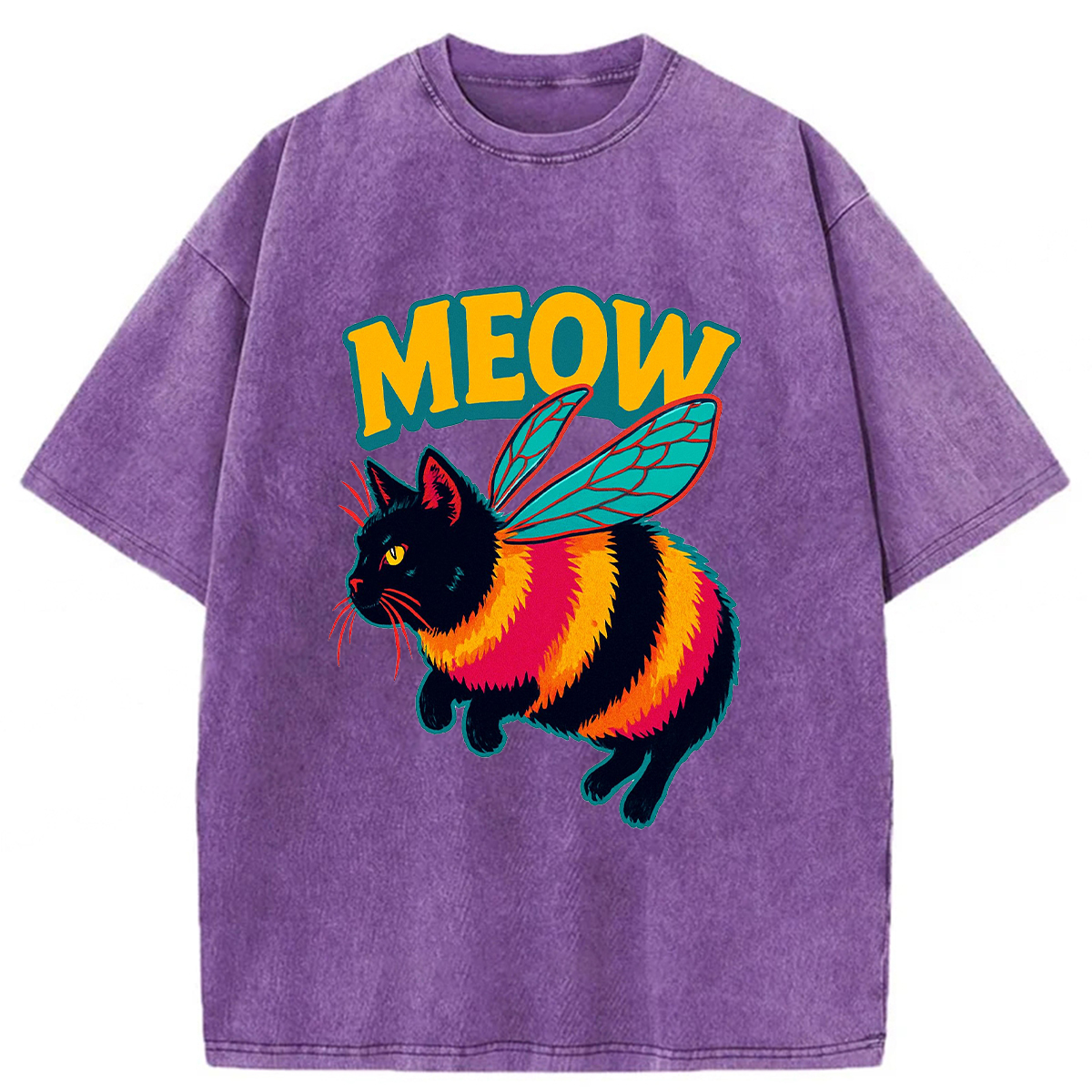 Tokyoviva Bee Cat Washed T-shirt