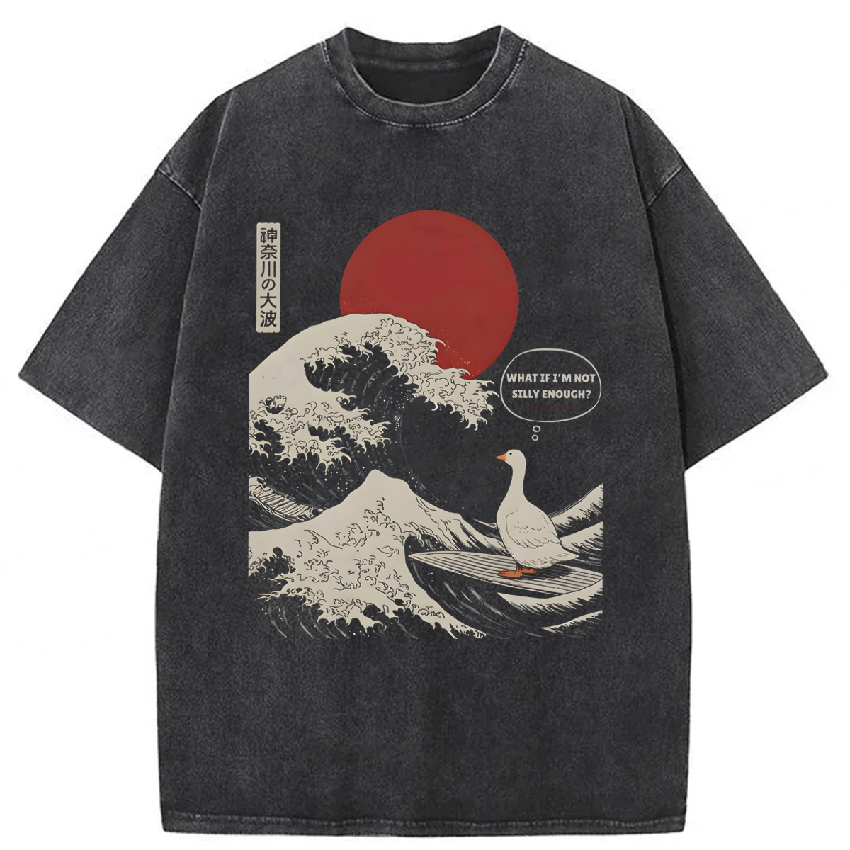 Tokyoviva Silly Goose Japanese Wave Washed T-shirt