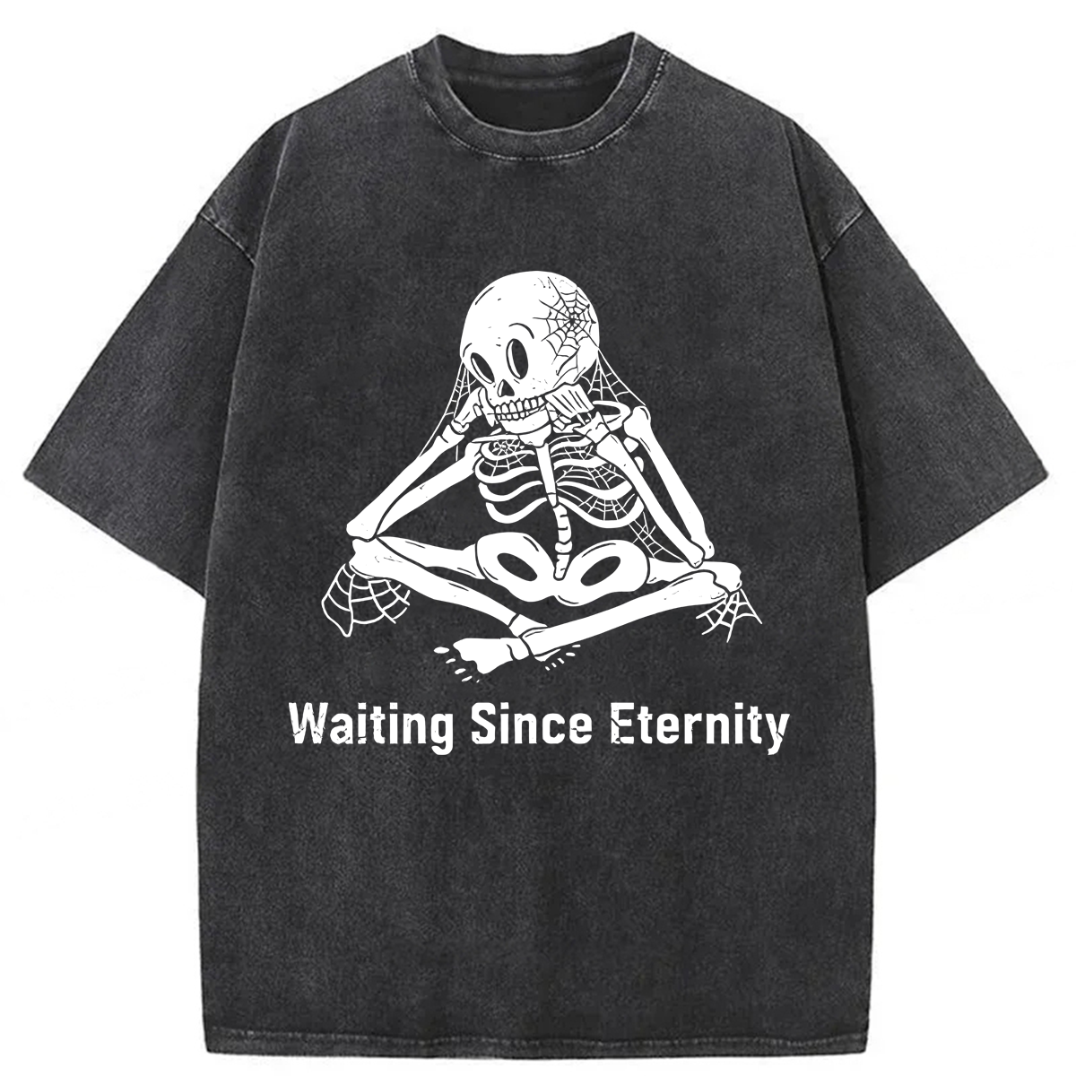 Tokyoviva Skeleton Waiting Eternity Washed T-shirt