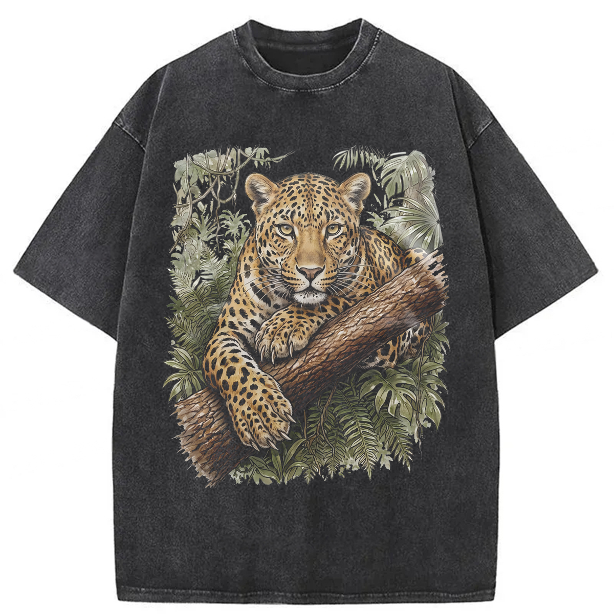 Tokyoviva Vintage Jungle Leopard Washed T-shirt