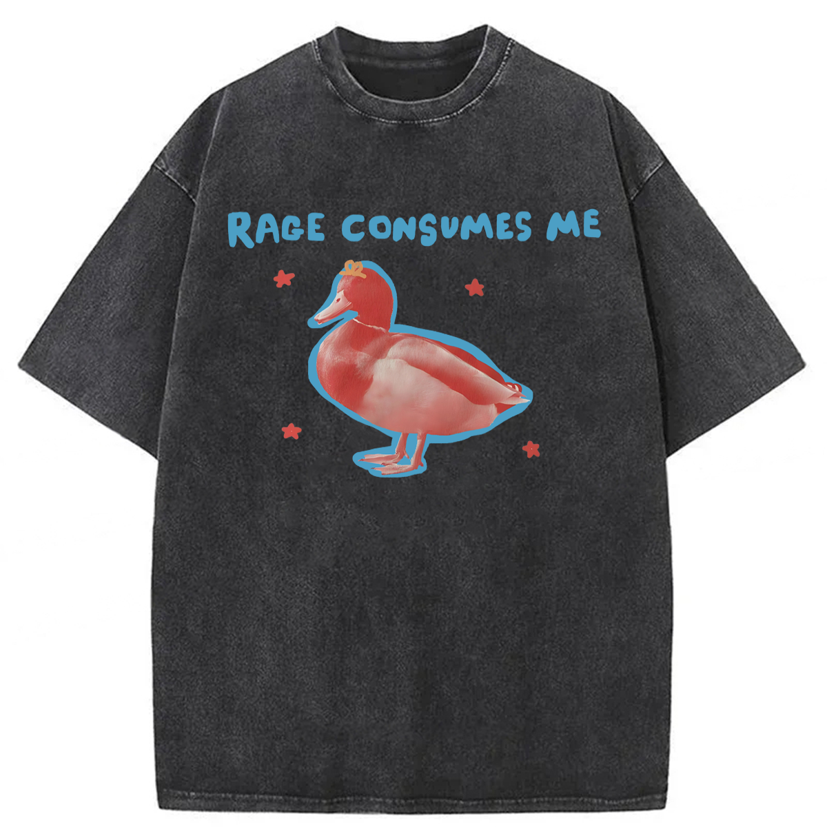 Tokyoviva Rage Consumes Me Goose Meme Washed T-shirt