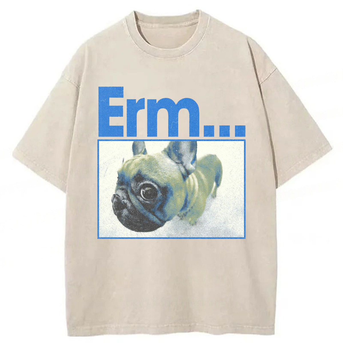 Tokyoviva Funny Dog Graphic Washed T-shirt