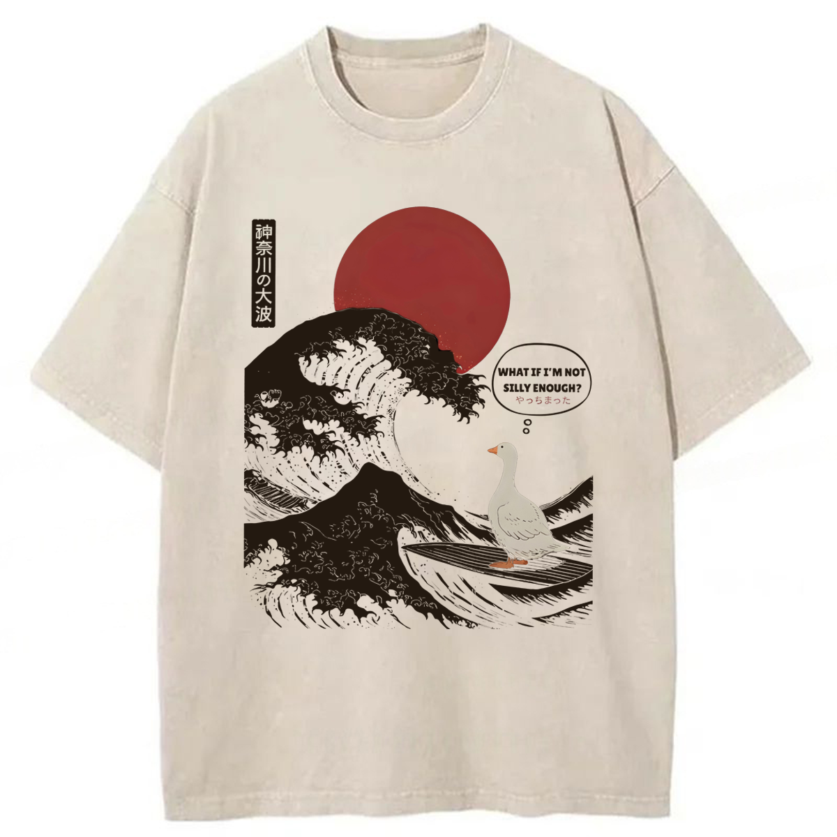 Tokyoviva Silly Goose Japanese Wave Washed T-shirt