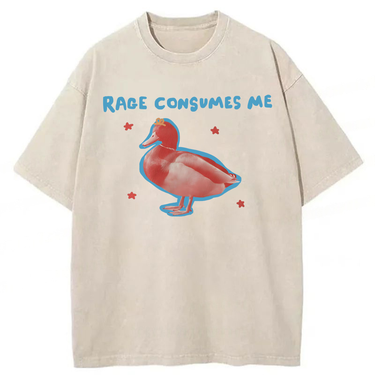Tokyoviva Rage Consumes Me Goose Meme Washed T-shirt