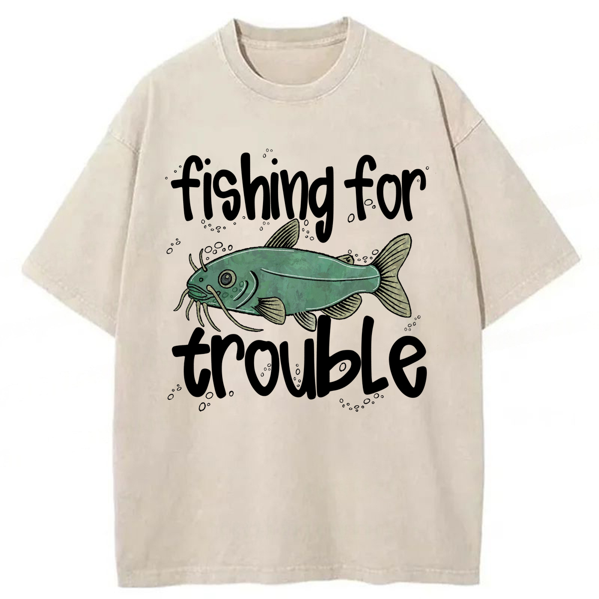 Tokyoviva Fishing For Trouble Washed T-shirt