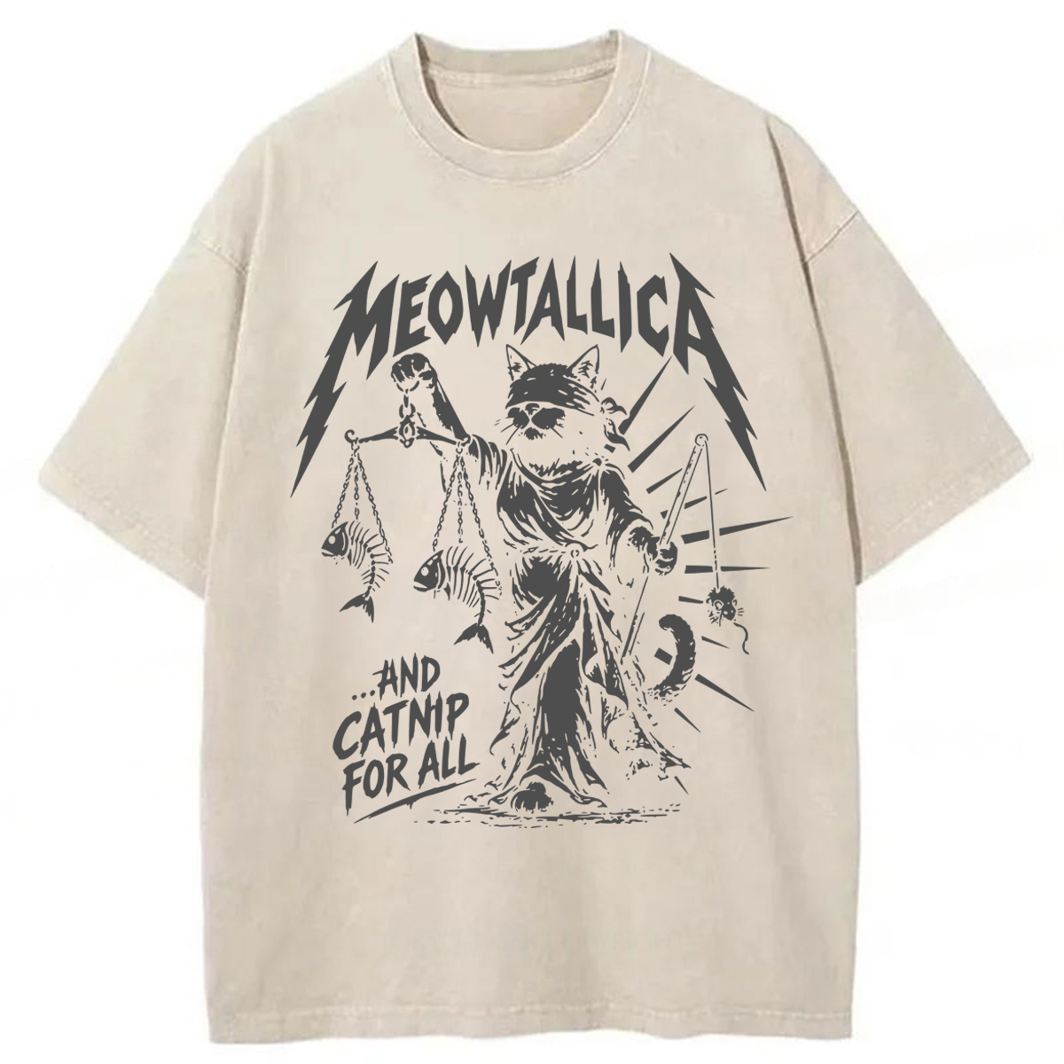 Tokyoviva Meowtallica Cat Washed T-shirt