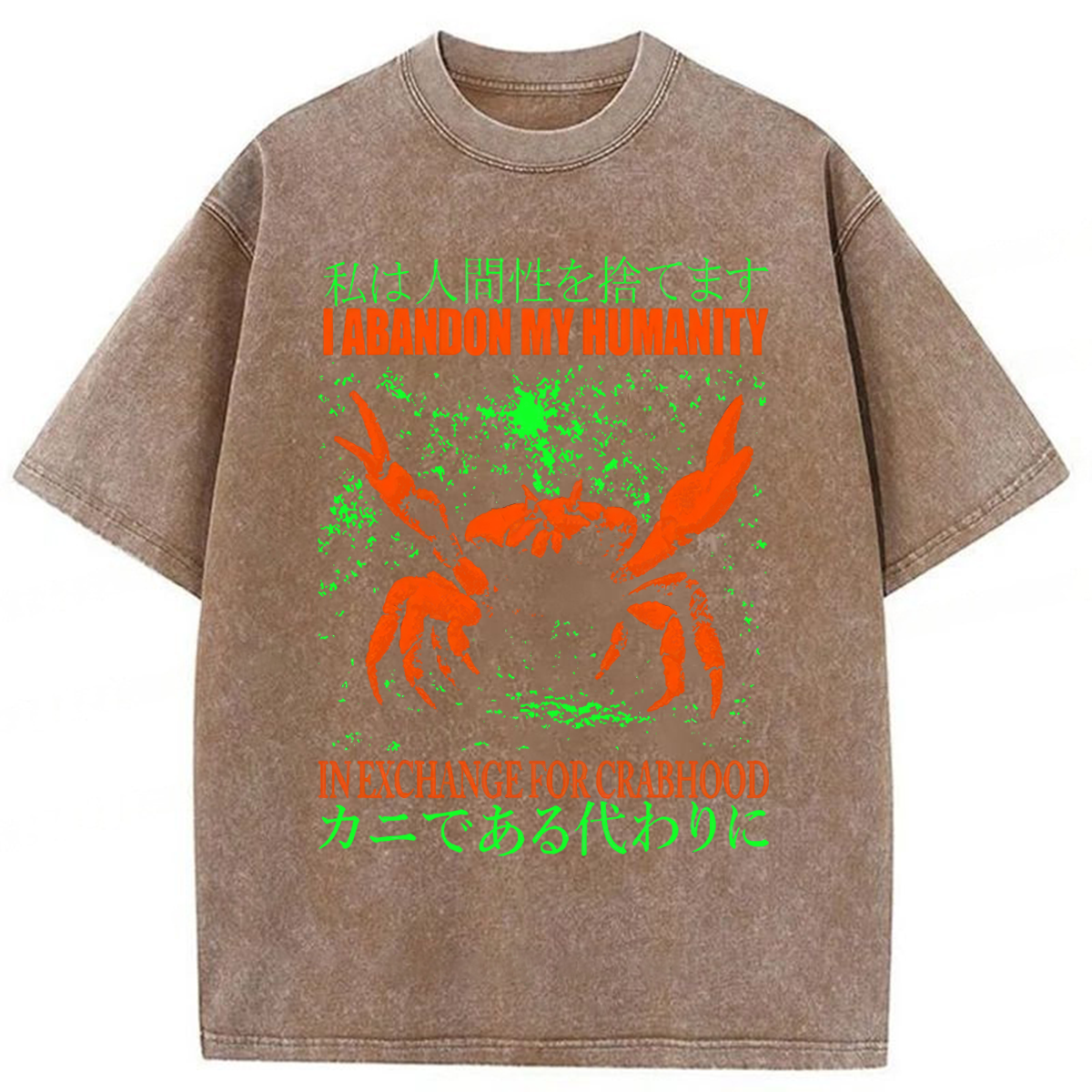 Tokyoviva Japanese Crab Jokes Washed T-shirt
