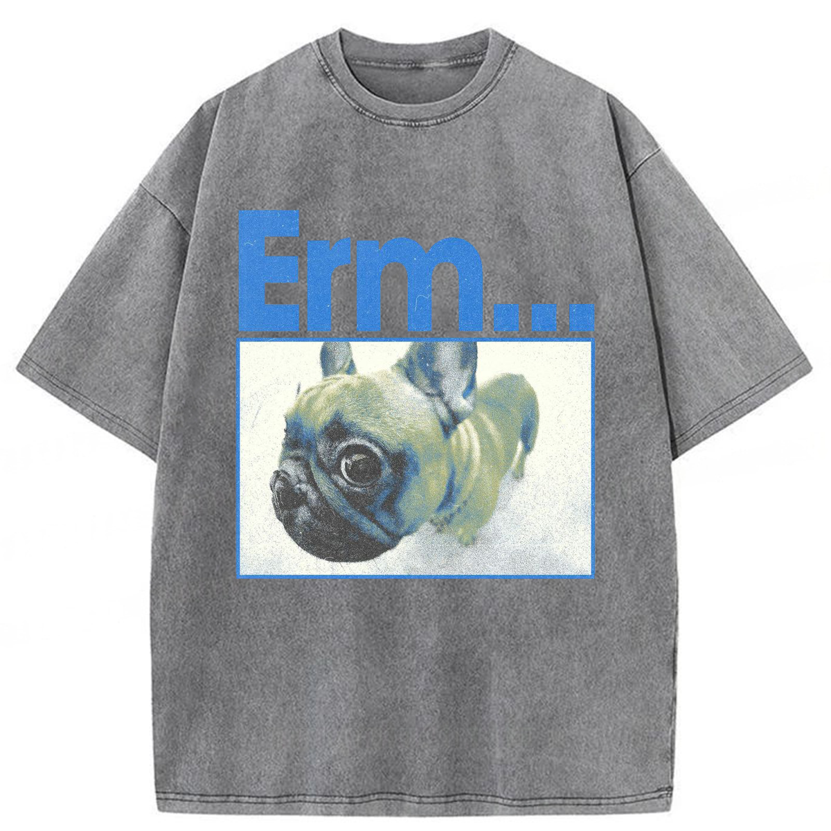 Tokyoviva Funny Dog Graphic Washed T-shirt