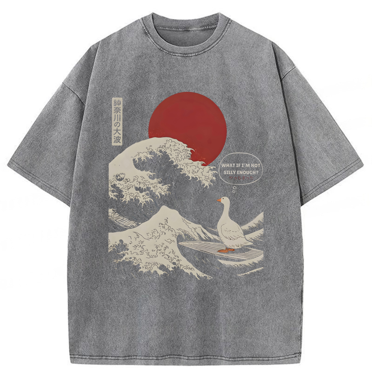 Tokyoviva Silly Goose Japanese Wave Washed T-shirt