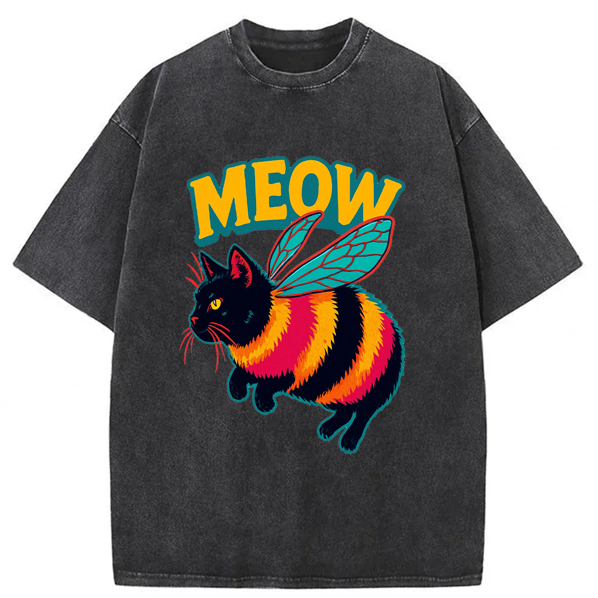 Tokyoviva Bee Cat Washed T-shirt