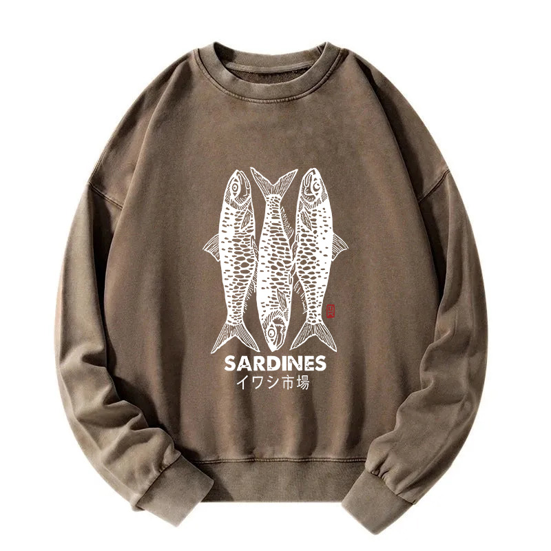 Sardines Market Washed Sweatshirt