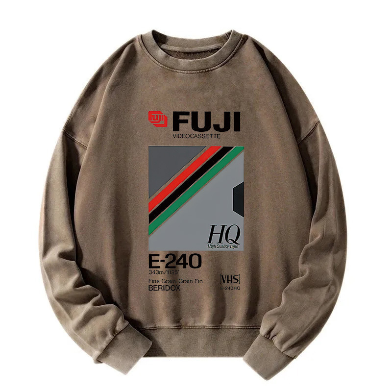 Retro VHS Tape Vaporwave Aesthetic Essential Washed Sweatshirt