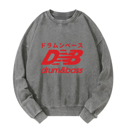 Drum And Bass Japan Washed Sweatshirt