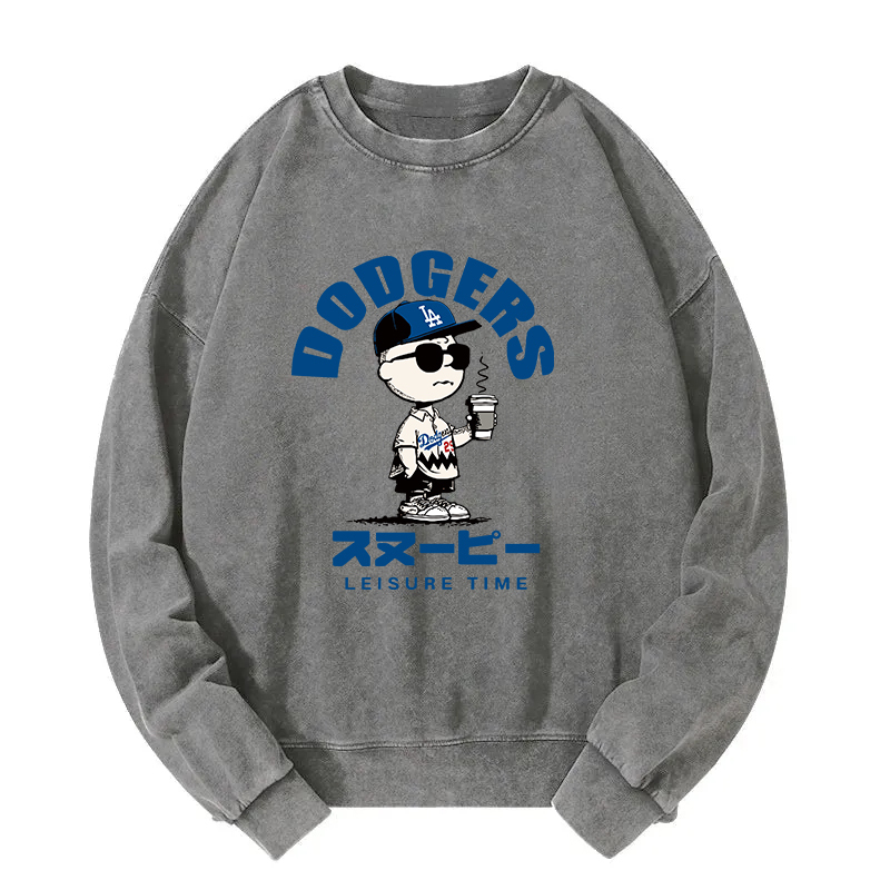 Dodger Snoopy Vintage Japanese Washed Sweatshirt