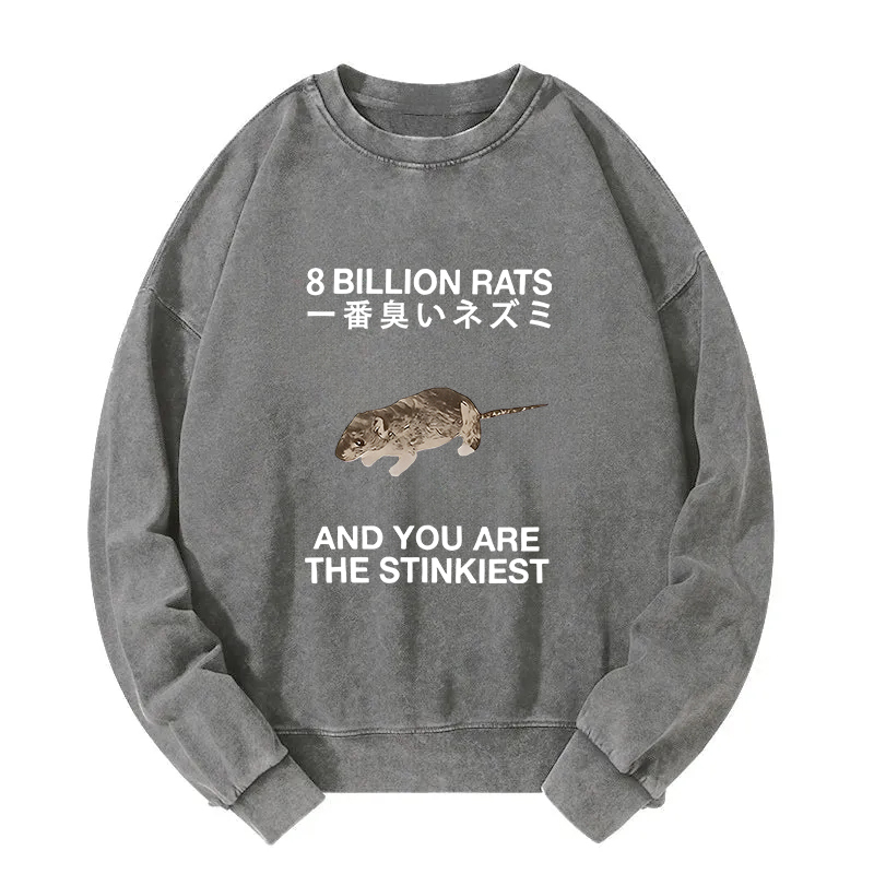 World's Stinkiest Rat Washed Sweatshirt