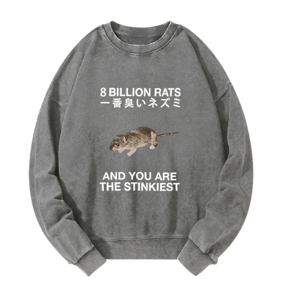 World's Stinkiest Rat Washed Sweatshirt