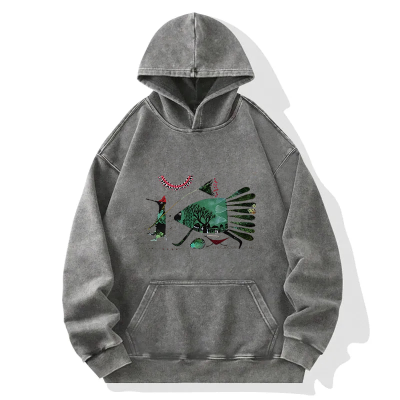 Migration Fish Washed Hoodie