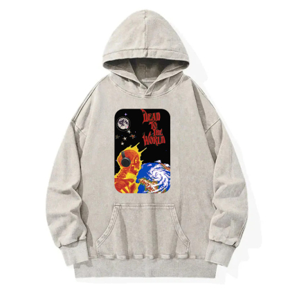 Dead To The World Washed Hoodie