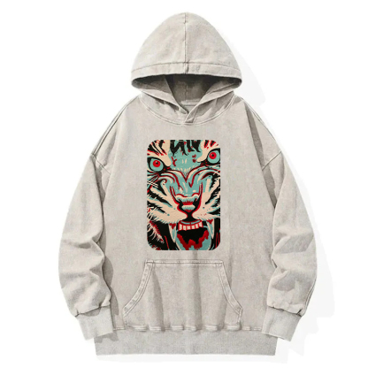 The Angry Tiger Washed Hoodie