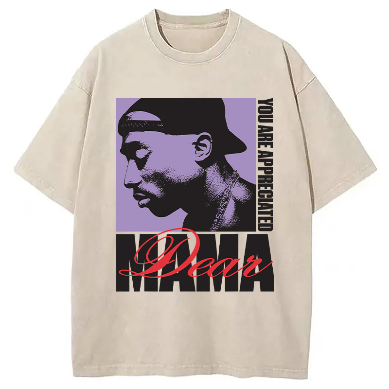 Tupac Dear Mama Appreciated Washed T-Shirt