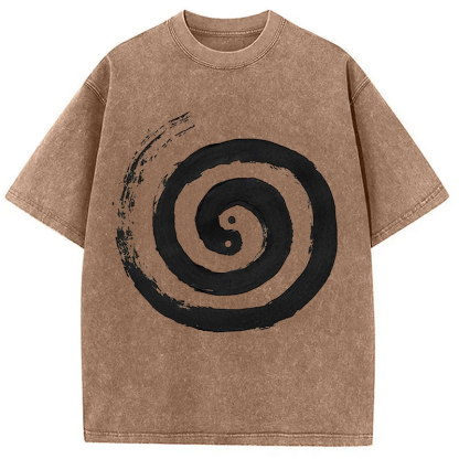 The Tai Chi Yin Yang Cycle of Life Washed T-Shirt