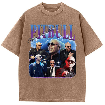 Pitbull Mr.Worlwide Retro Washed T-Shirt