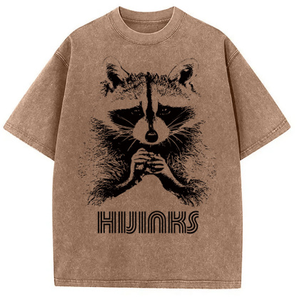 Raccoon Hijinks Washed T-Shirt