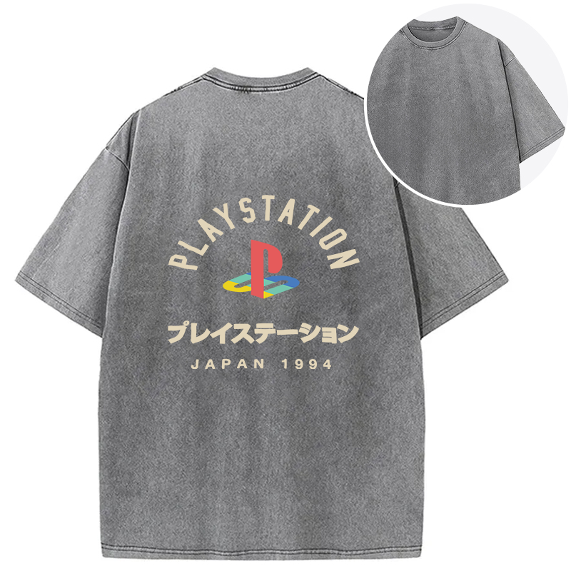 PlayStation Japan Back Washed T-Shirt