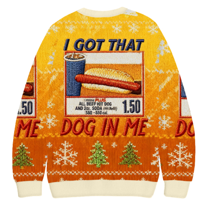 Baddiecat I Got That Dog In Me Christmas Ugly Sweatshirt