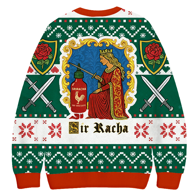 Baddiecat Sir Racha Christmas Ugly Sweatshirt