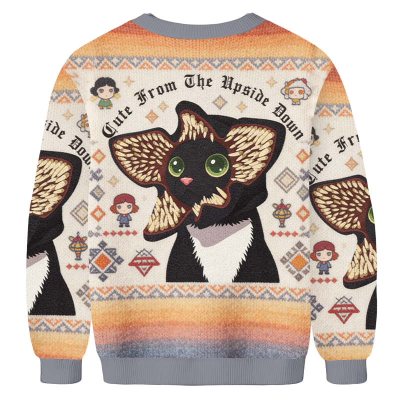 Baddiecat Demogorgon Cat Ugly Sweatshirt