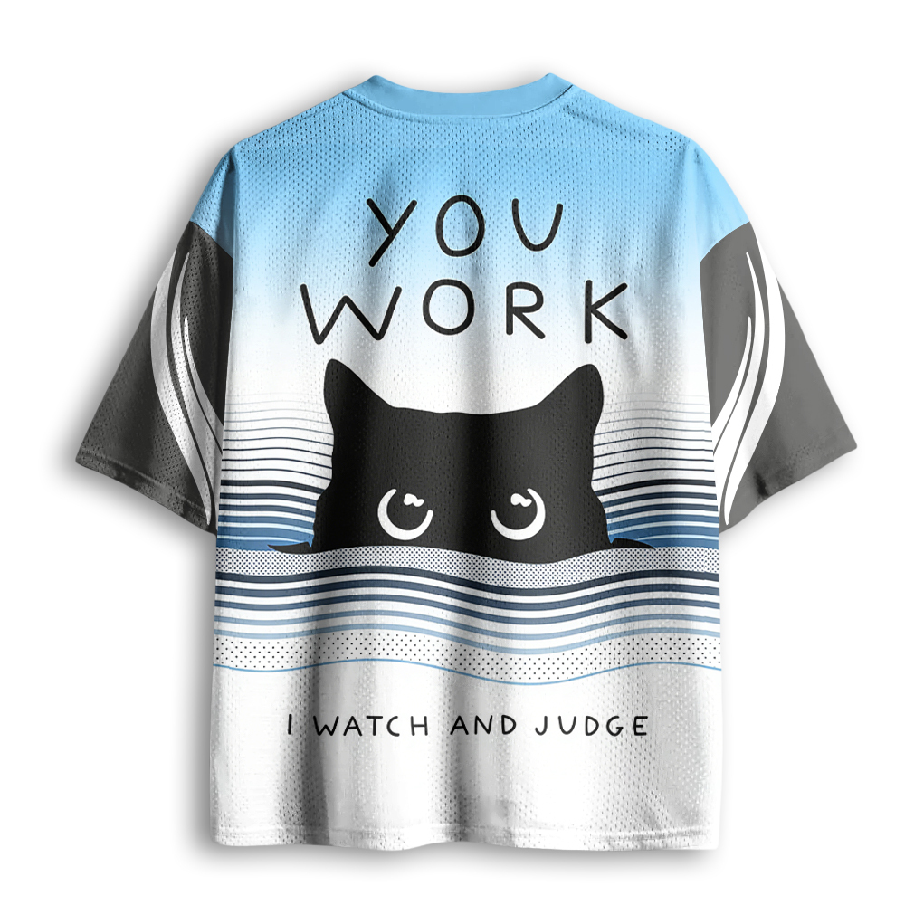 Baddiecat A Cat That Spies Mesh Jersey