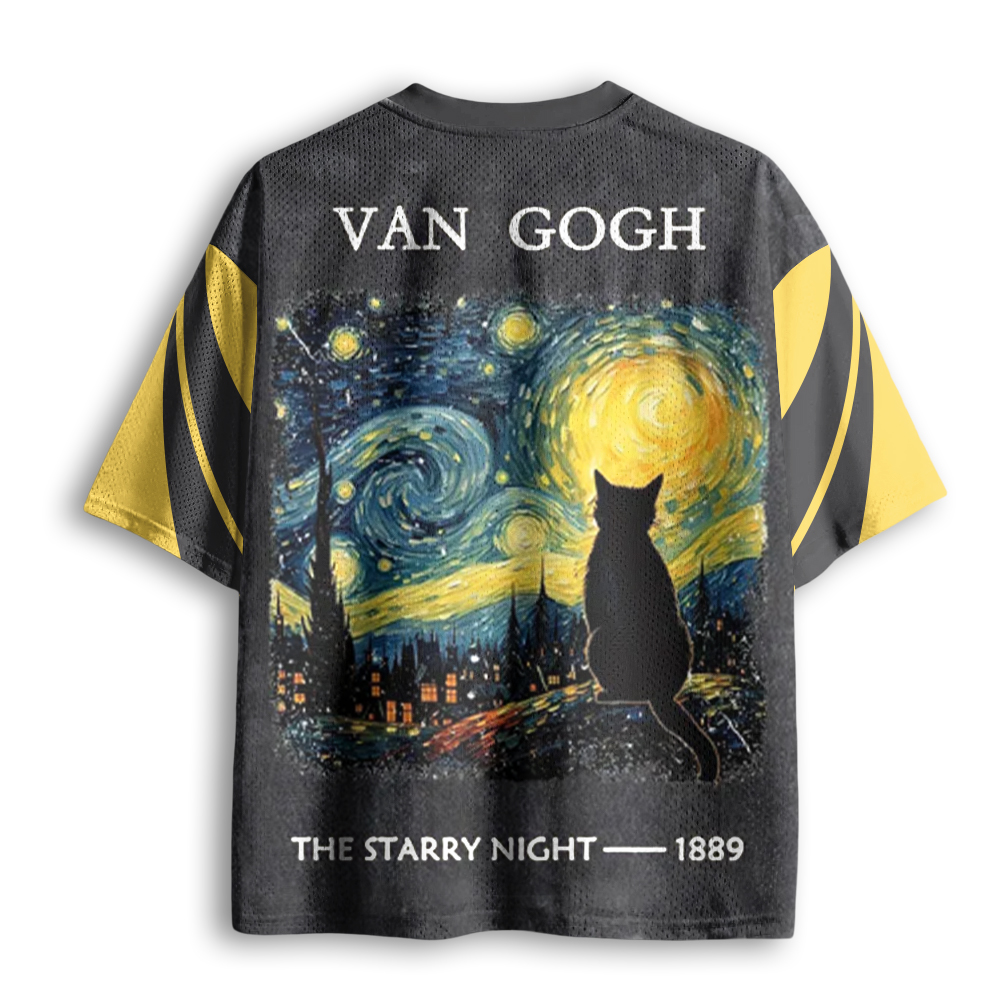 Baddiecat Cat Starry Sky Mesh Jersey