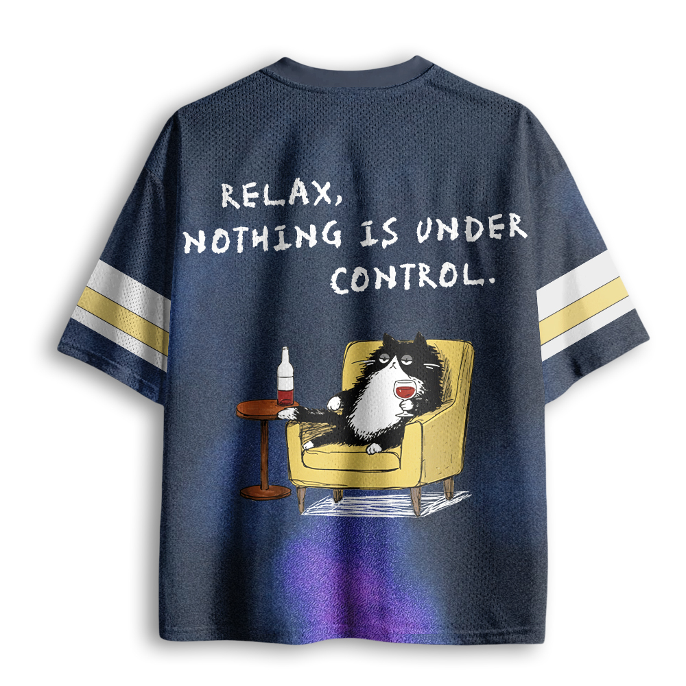 Baddiecat Relax Nothing Is Under Control Mesh Jersey