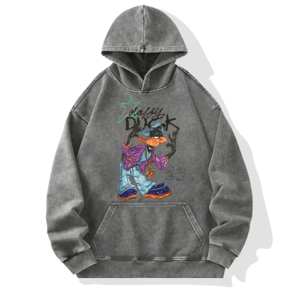 Hiphop Duck Washed Hoodie