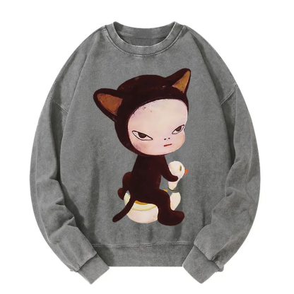 Yoshitomo Nara Washed Sweatshirt