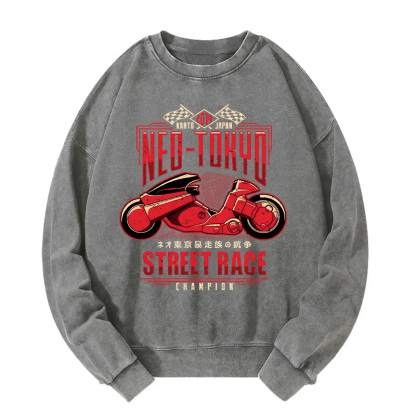 Neo Tokyo Street Race Washed Sweatshirt