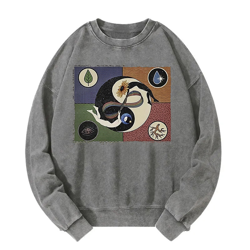 The Rotation Of Seasons Washed Sweatshirt