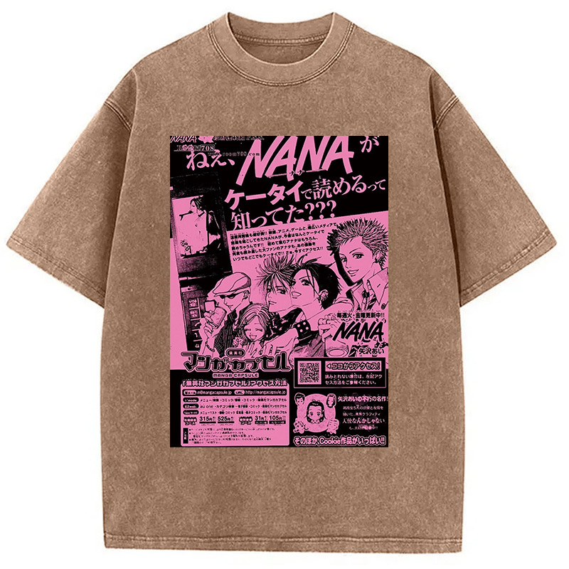Nana Black Stone Washed T-Shirt
