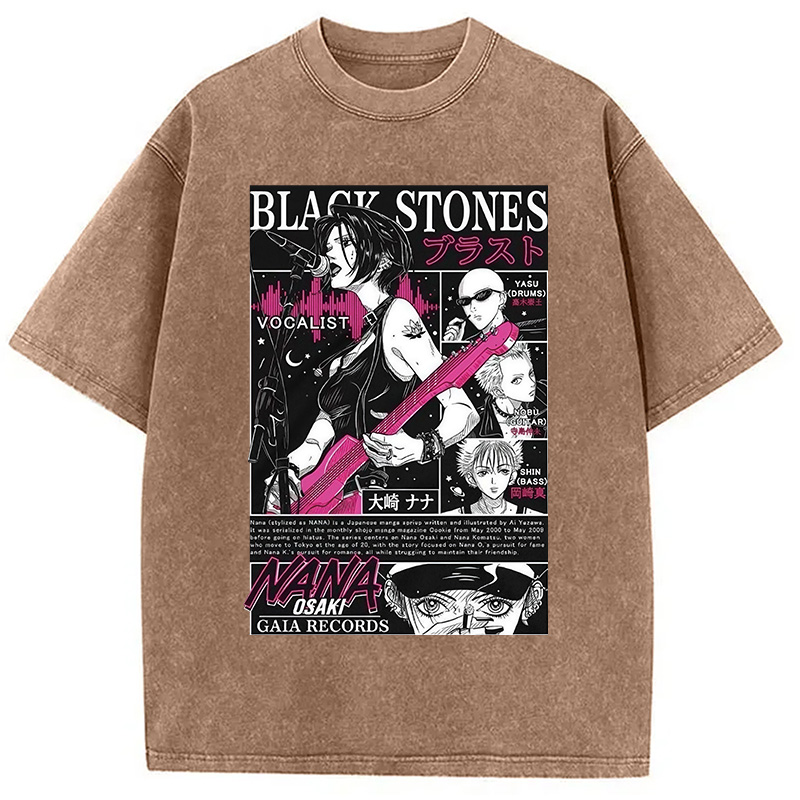Black Stone Washed T-Shirt