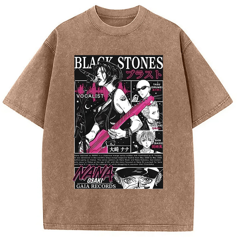 Black Stone Washed T-Shirt