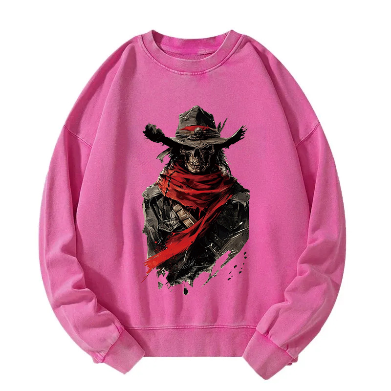 Samurai Skeleton Washed Sweatshirt