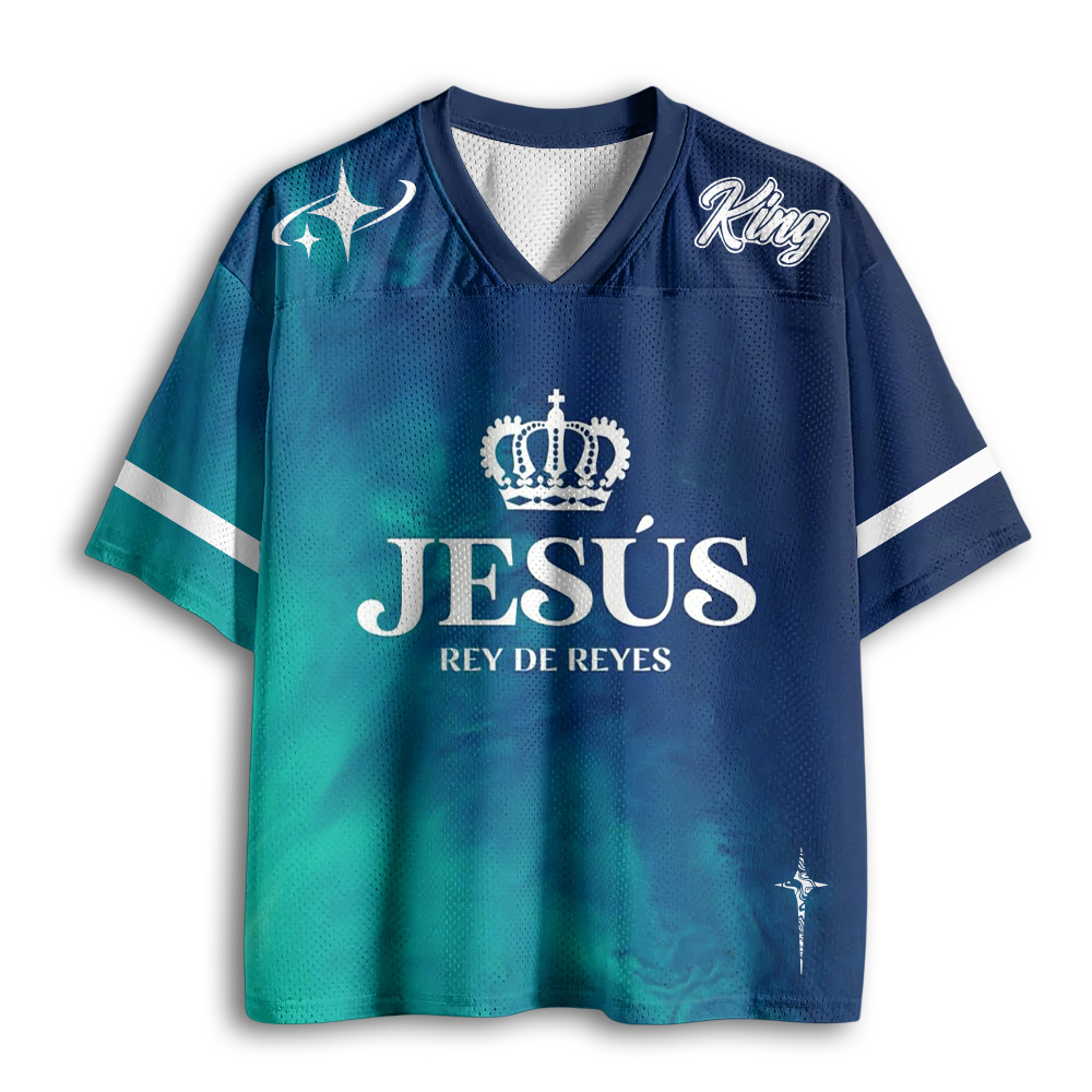 Baddiecat Jesus Is King Mesh Jersey