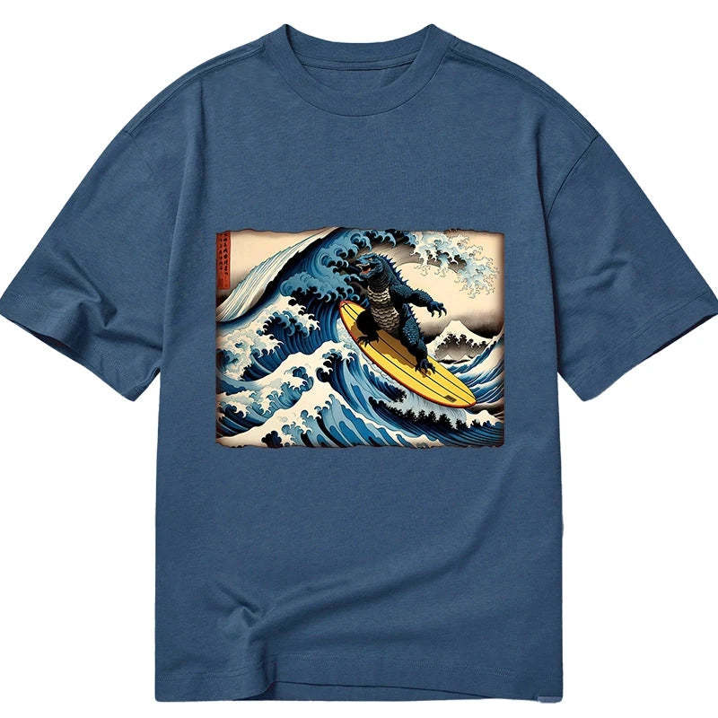 Dinosaur Surfing Japanese Classic T-Shirt