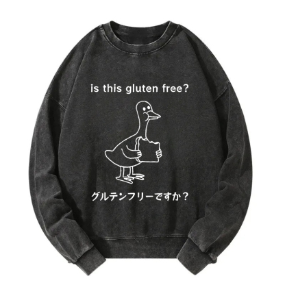 Avoid Gluten Product Washed Sweatshirt
